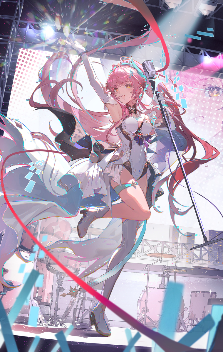 This is a pixiv picture whose title is 请支持这个小爱同学.