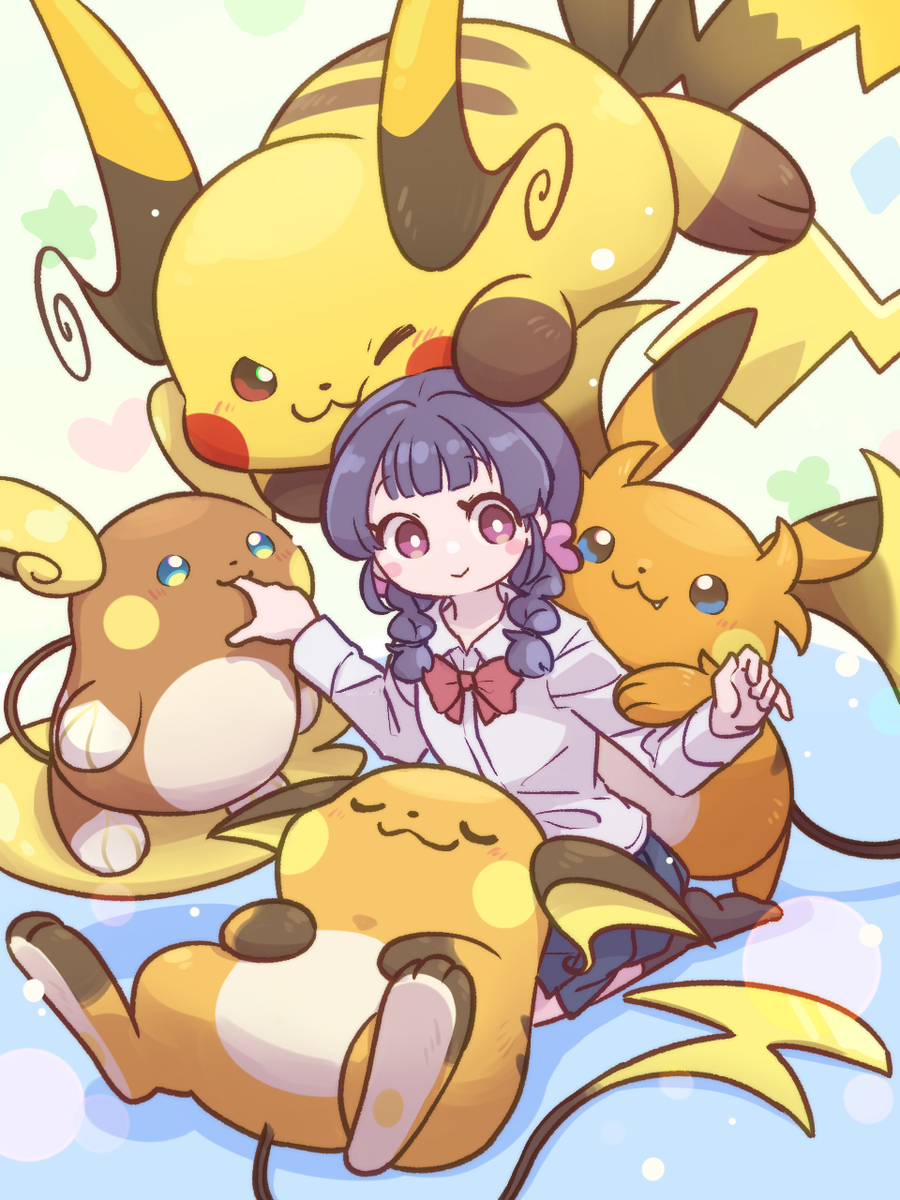 This is a pixiv picture whose title is 【ライチュウの日】ライチュウと暮らす【2026】.