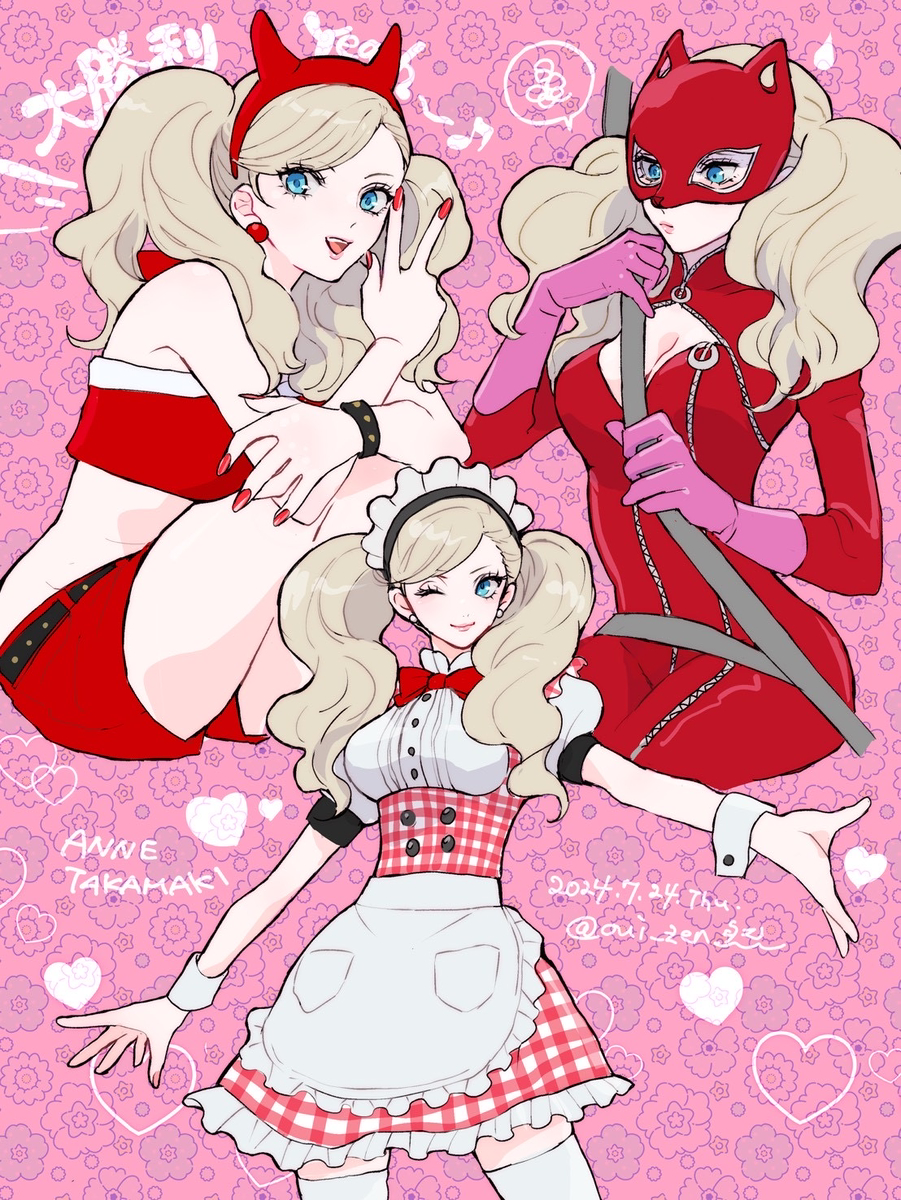 This is a pixiv picture whose title is P3〜5女の子絵まとめ.