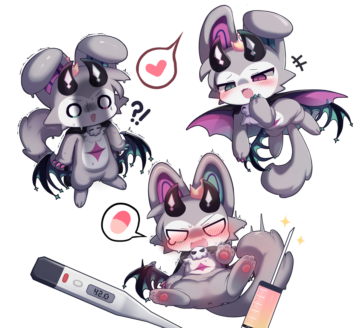 This is a pixiv picture whose title is でびるん♥.