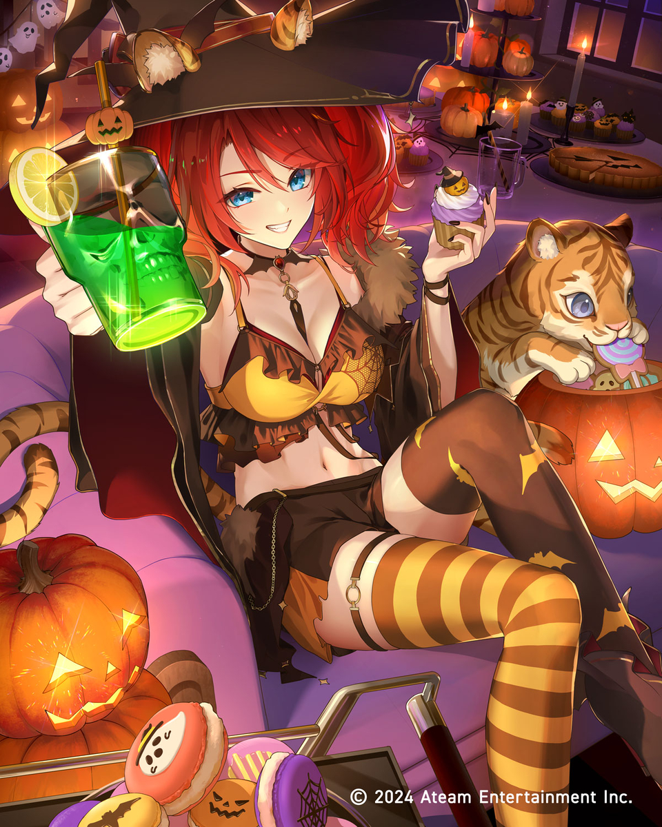 This is a pixiv picture whose title is 三国大戦スマッシュ！　ハロウィン孫権.