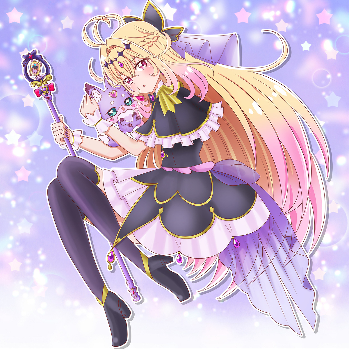 This is a pixiv picture whose title is キュアアルカナ・シャドウ.