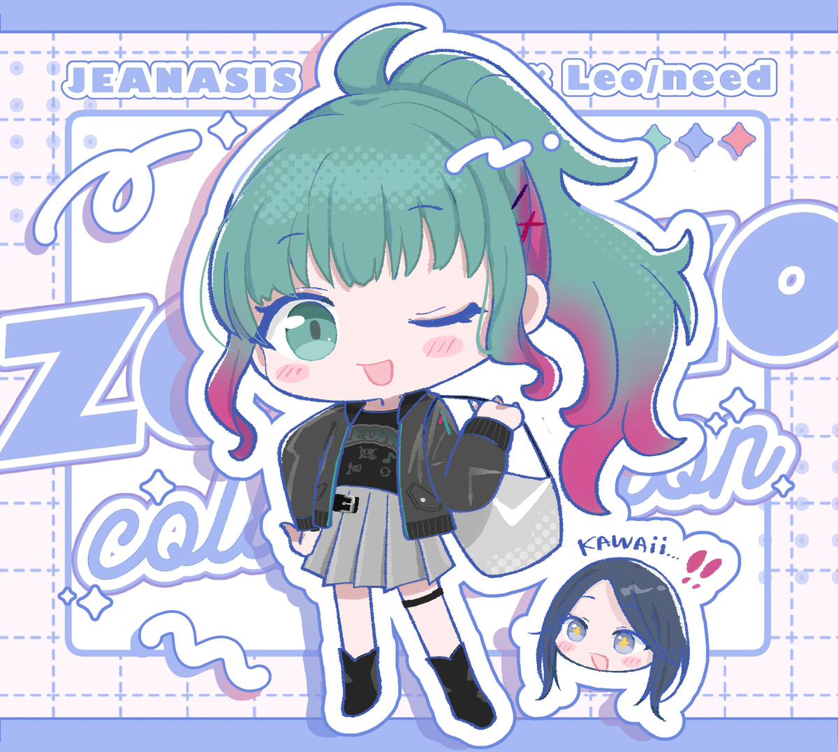 This is a pixiv picture whose title is ZOZOレオニミク.