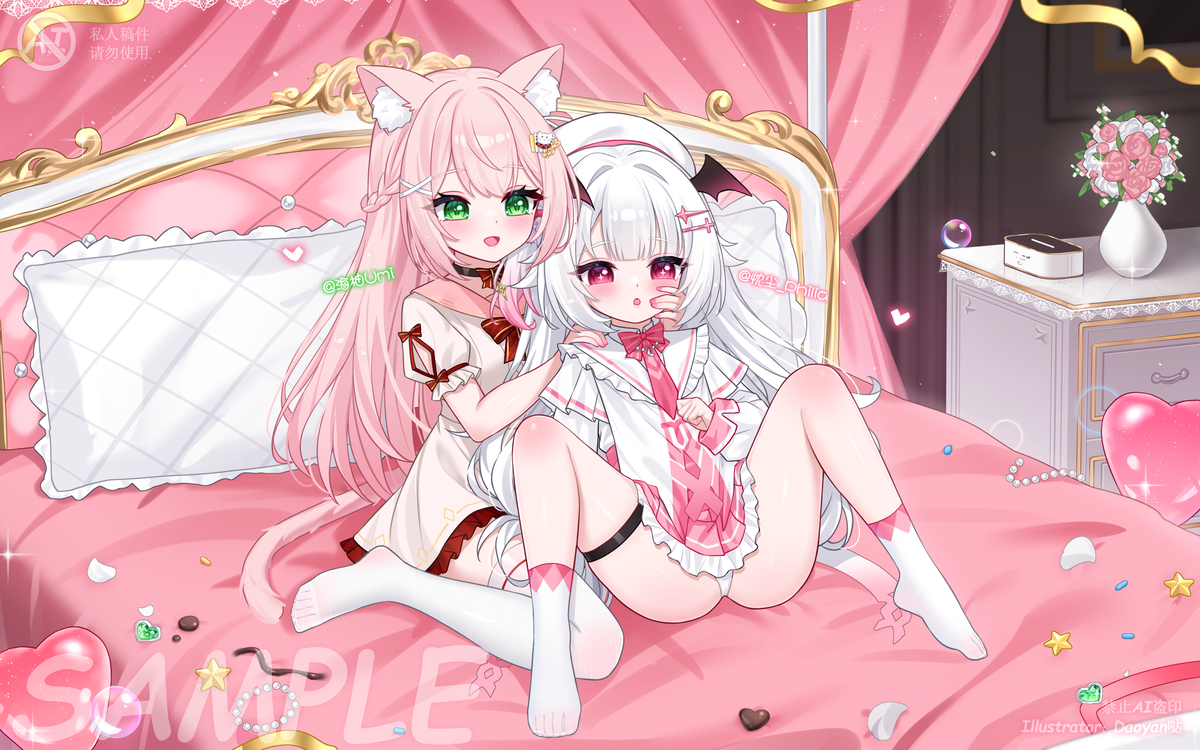 This is a pixiv picture whose title is 菲利亚小雪糕贴贴~.