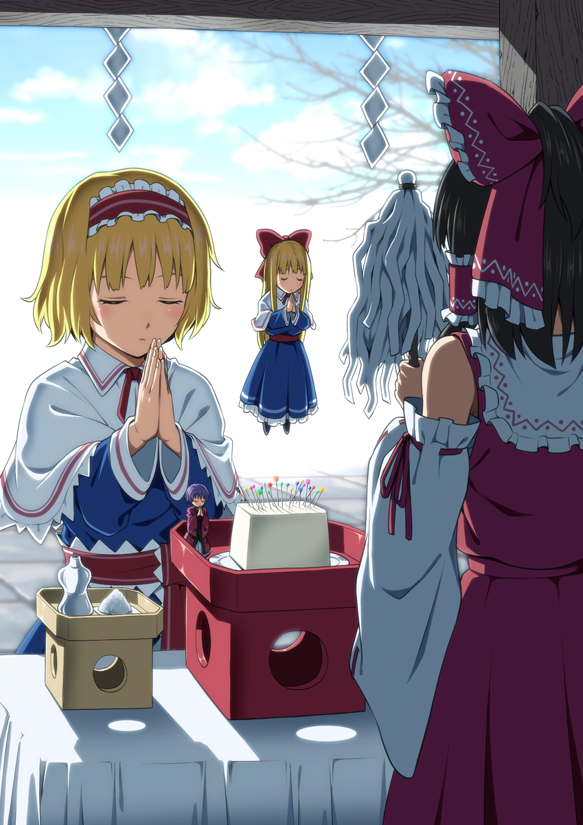 This is a pixiv picture whose title is 針供養.