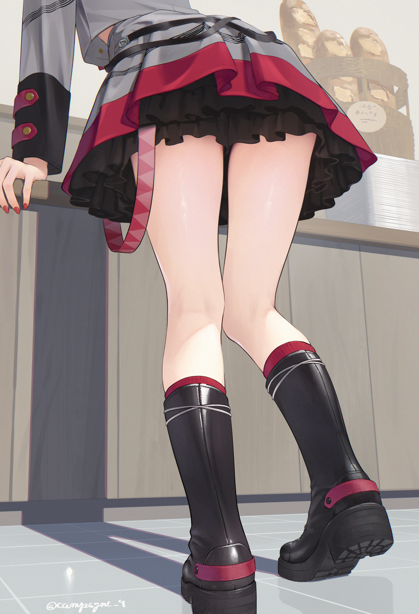 This is a pixiv picture whose title is テト脚.