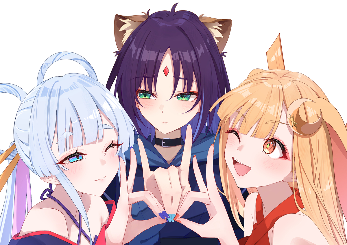 This is a pixiv picture whose title is 仲良しのやつ.