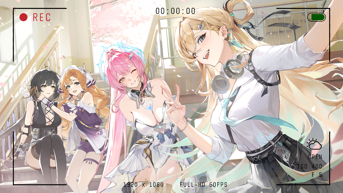 This is a pixiv picture whose title is 樱花下的星炬学园.