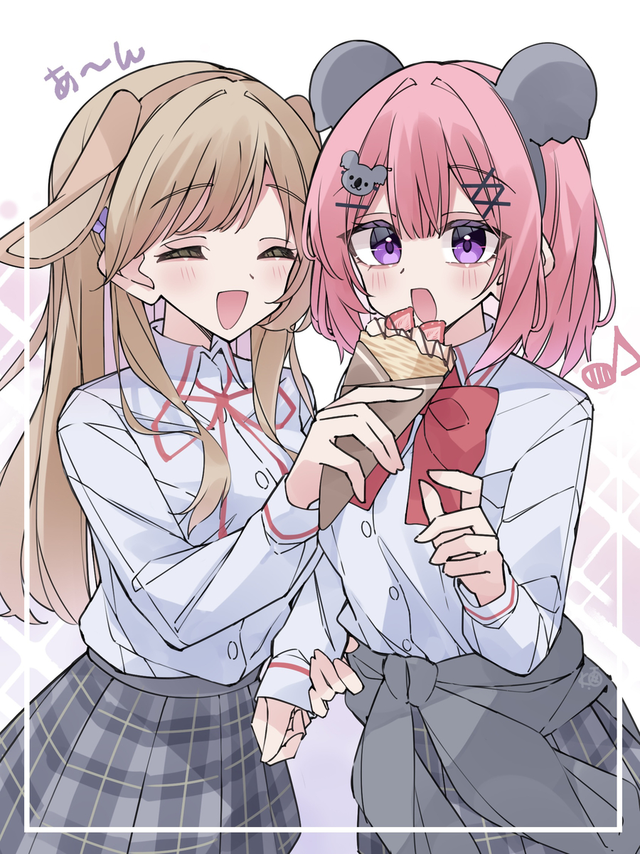 This is a pixiv picture whose title is あ〜ん♡(あじれな).