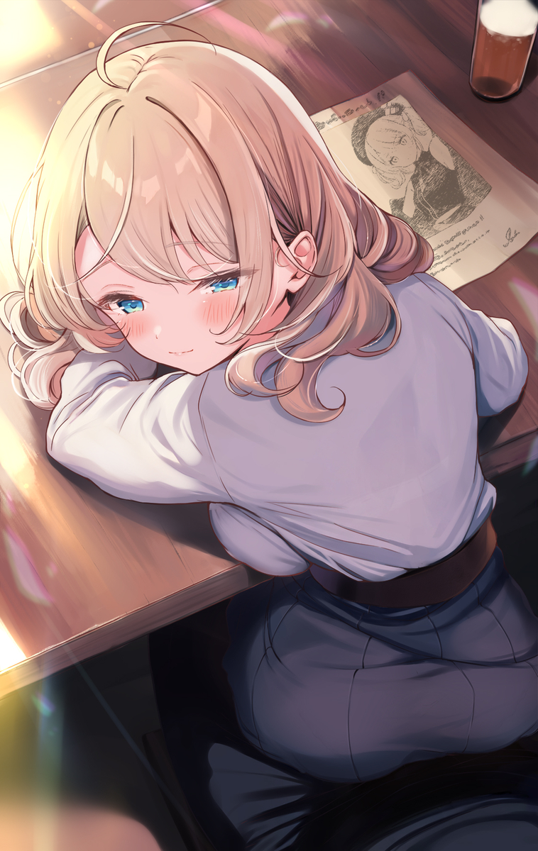 This is a pixiv picture whose title is ちょっぴりやさぐれ.