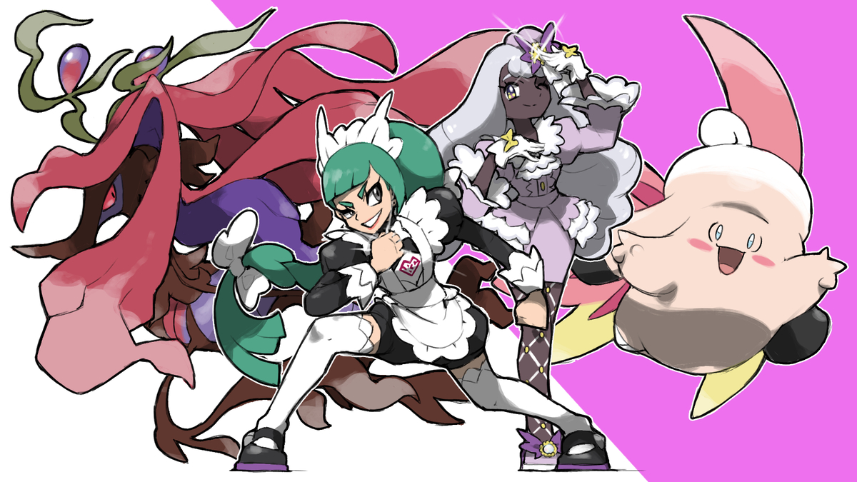 This is a pixiv picture whose title is Jacinthe and Lebanne.