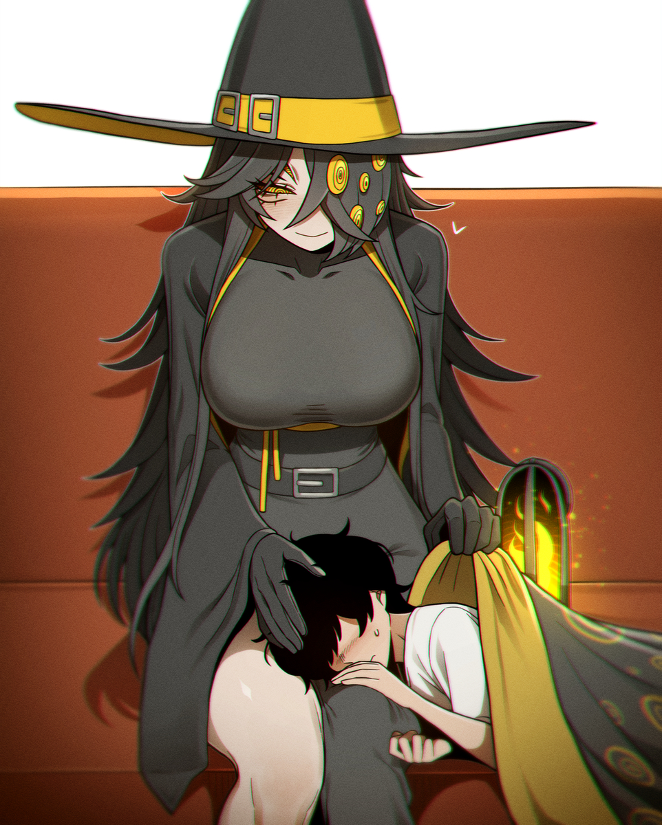 This is a pixiv picture whose title is 큰 새의 무릎베개.