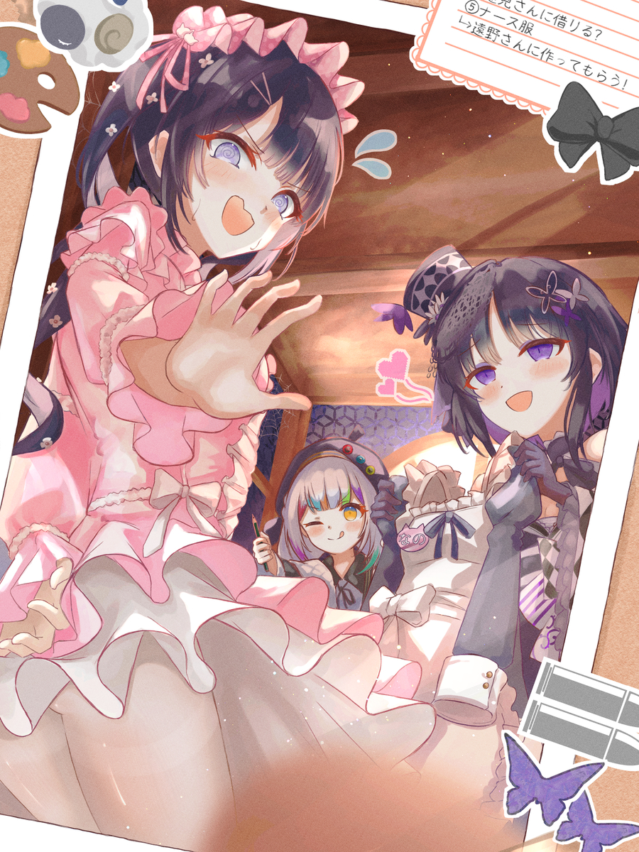 This is a pixiv picture whose title is 着せ替えナノカちゃん.