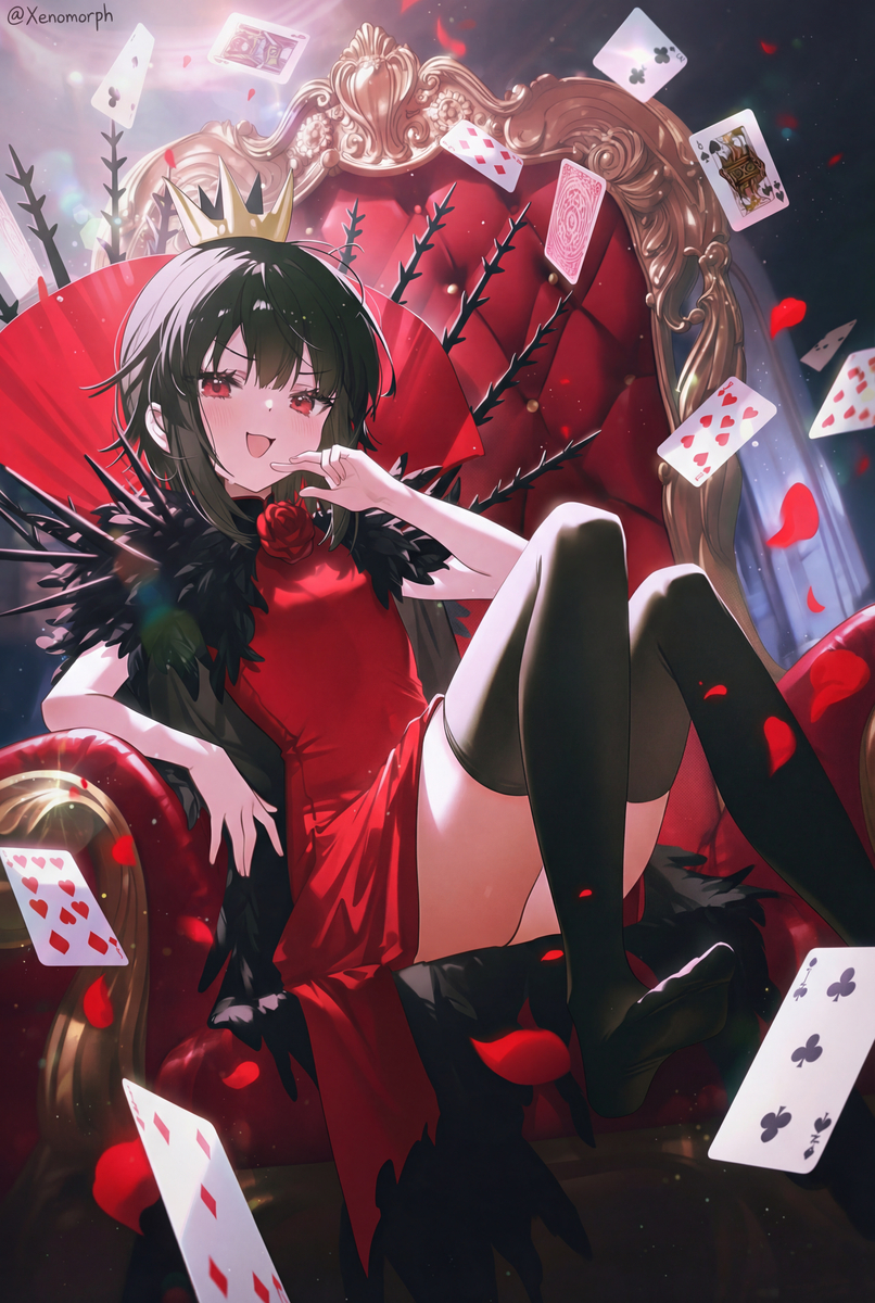 This is a pixiv picture whose title is 心臓の女王ロリーナ.