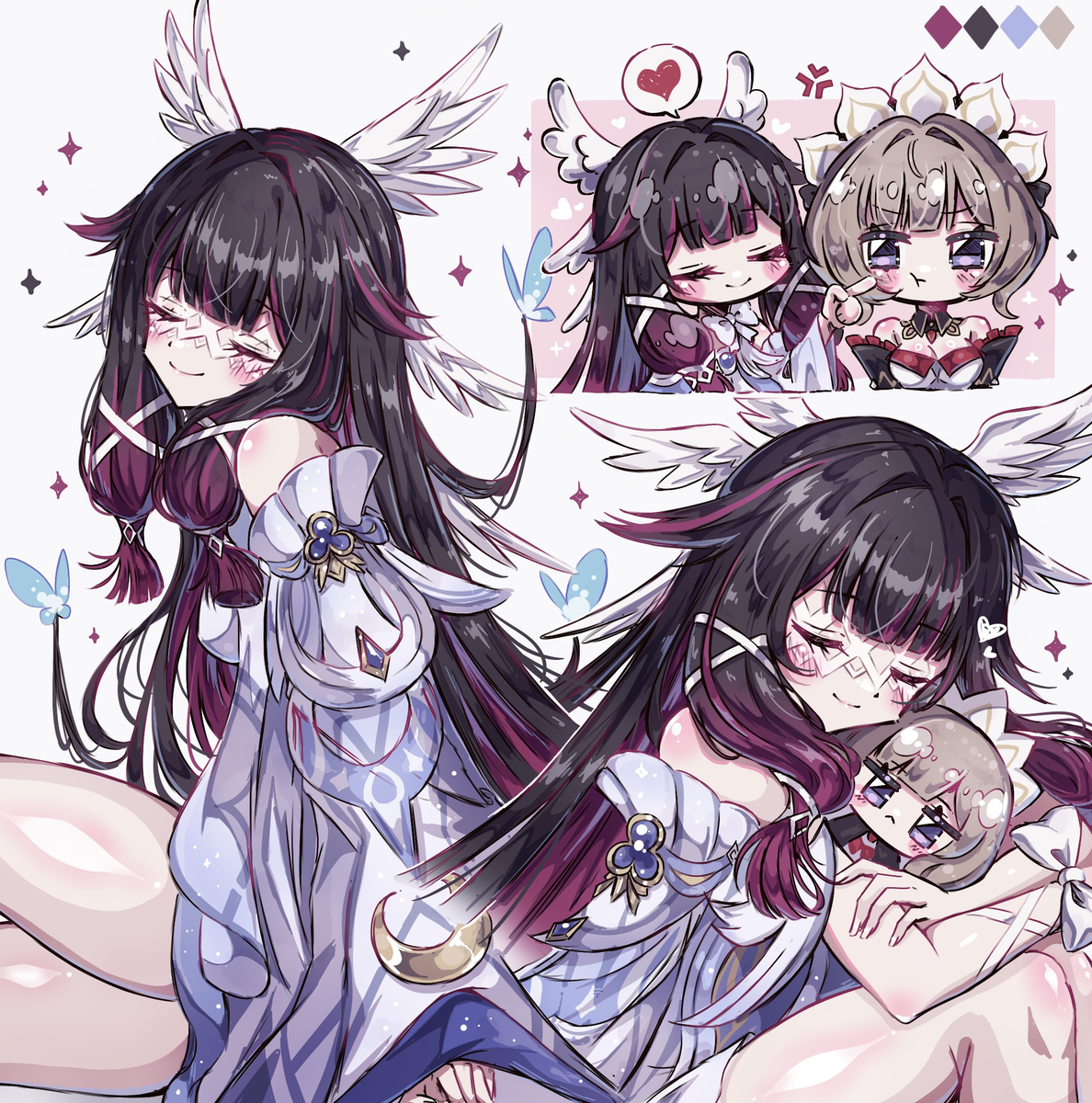 This is a pixiv picture whose title is コロンビーナ Columbina♥️.