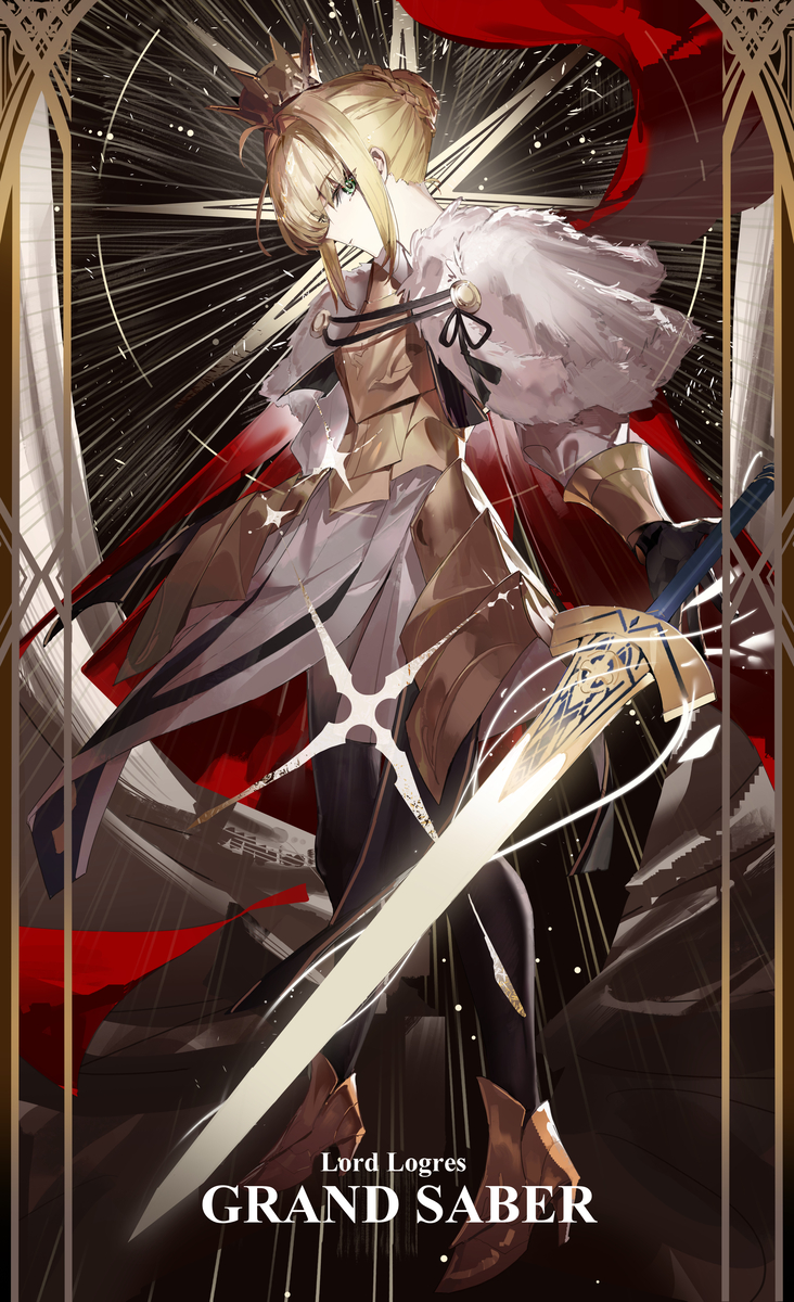 This is a pixiv picture whose title is grand saber.