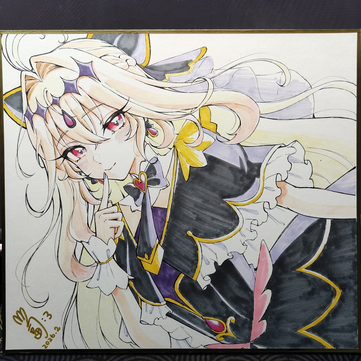 This is a pixiv picture whose title is キュアアルカナ・シャドウ🖤.