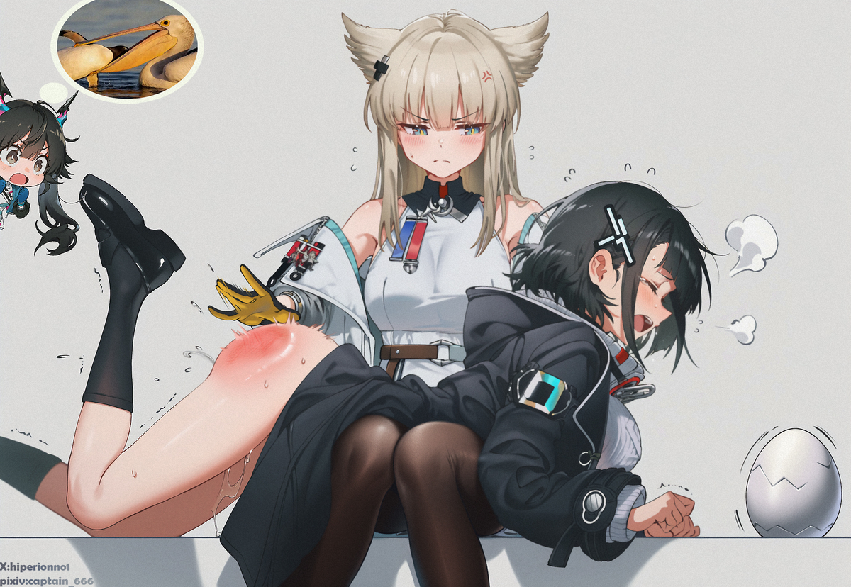 This is a pixiv picture whose title is Stop! Stop it!! Waaaaahhh! 😭😭.