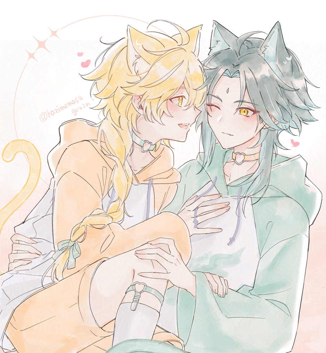 This is a pixiv picture whose title is 魈空まとめ2025.