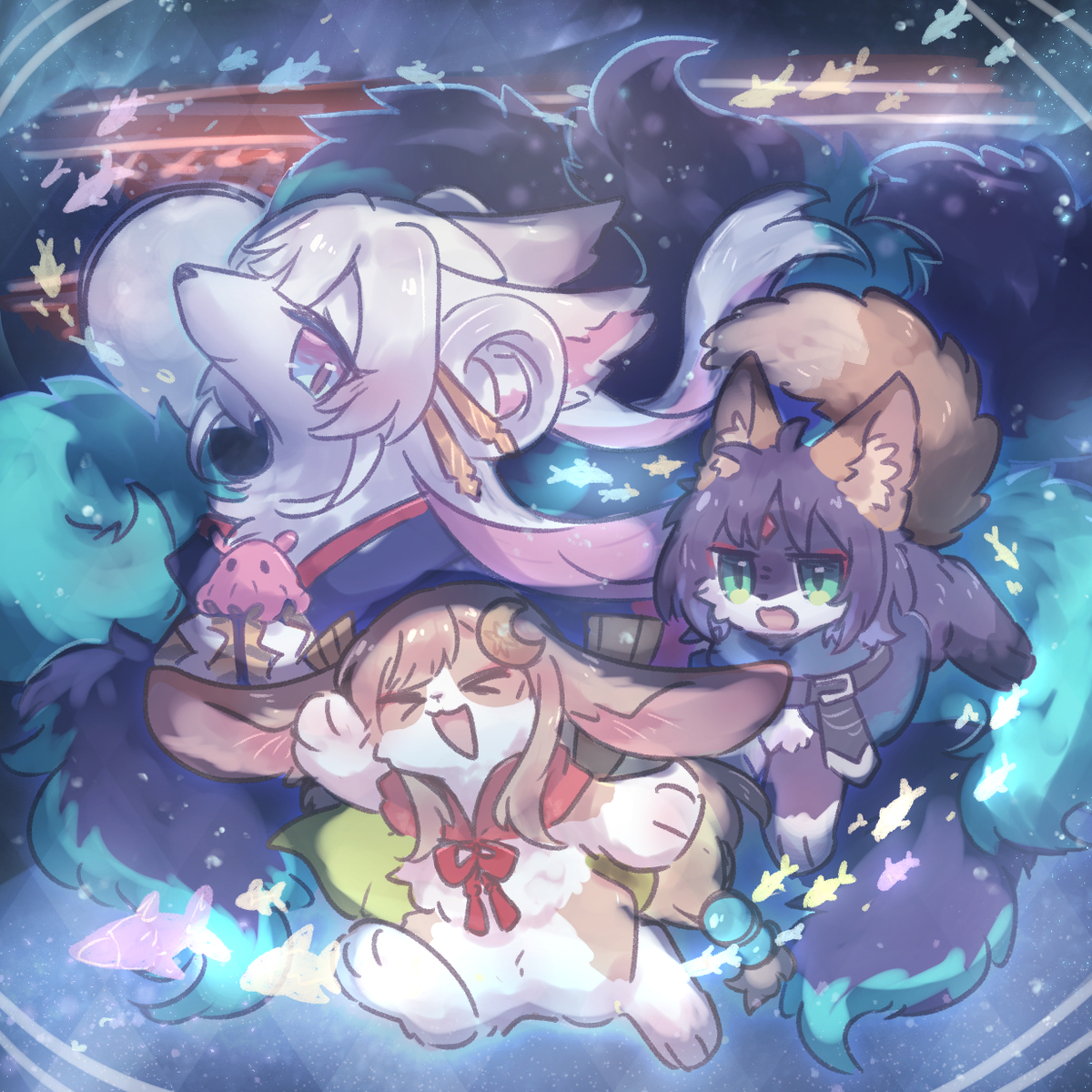 This is a pixiv picture whose title is 超かぐや姫！擬獣化まとめ.