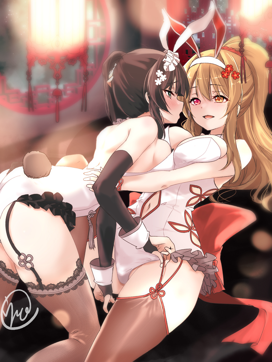 This is a pixiv picture whose title is バニーしぇんゆー！.