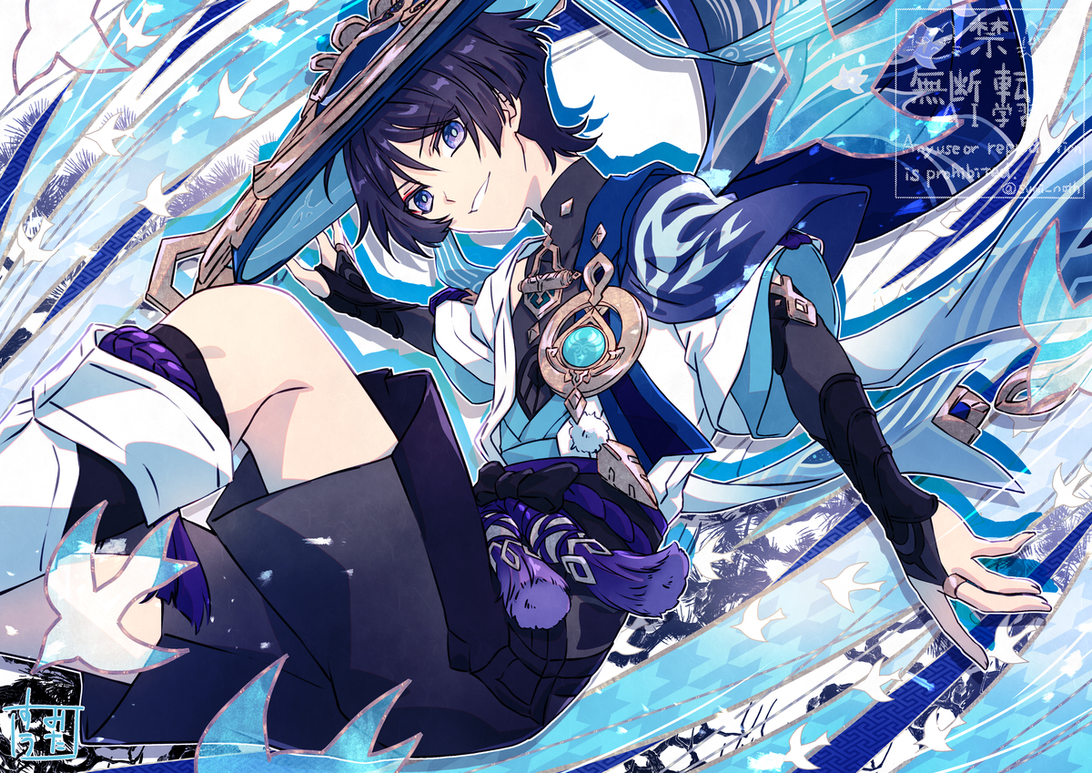 This is a pixiv picture whose title is 放浪者生誕祭2026.