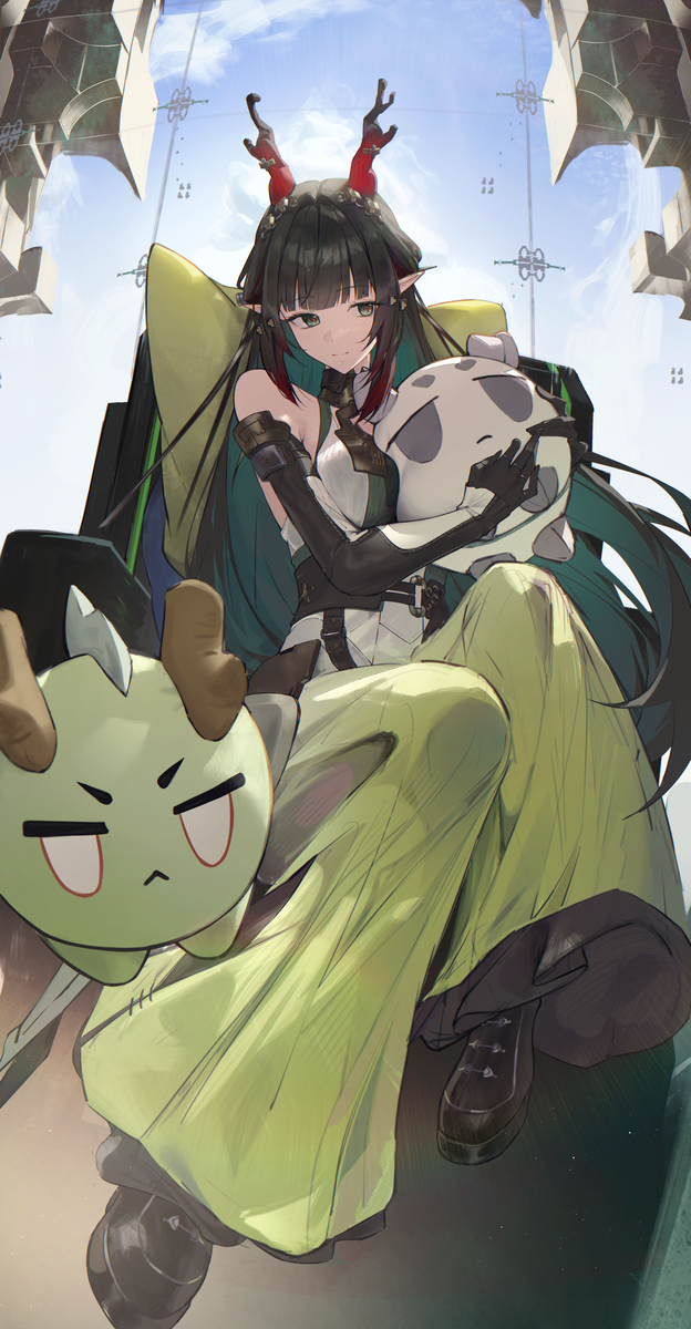 This is a pixiv picture whose title is ゾアン天師と龍泡泡.