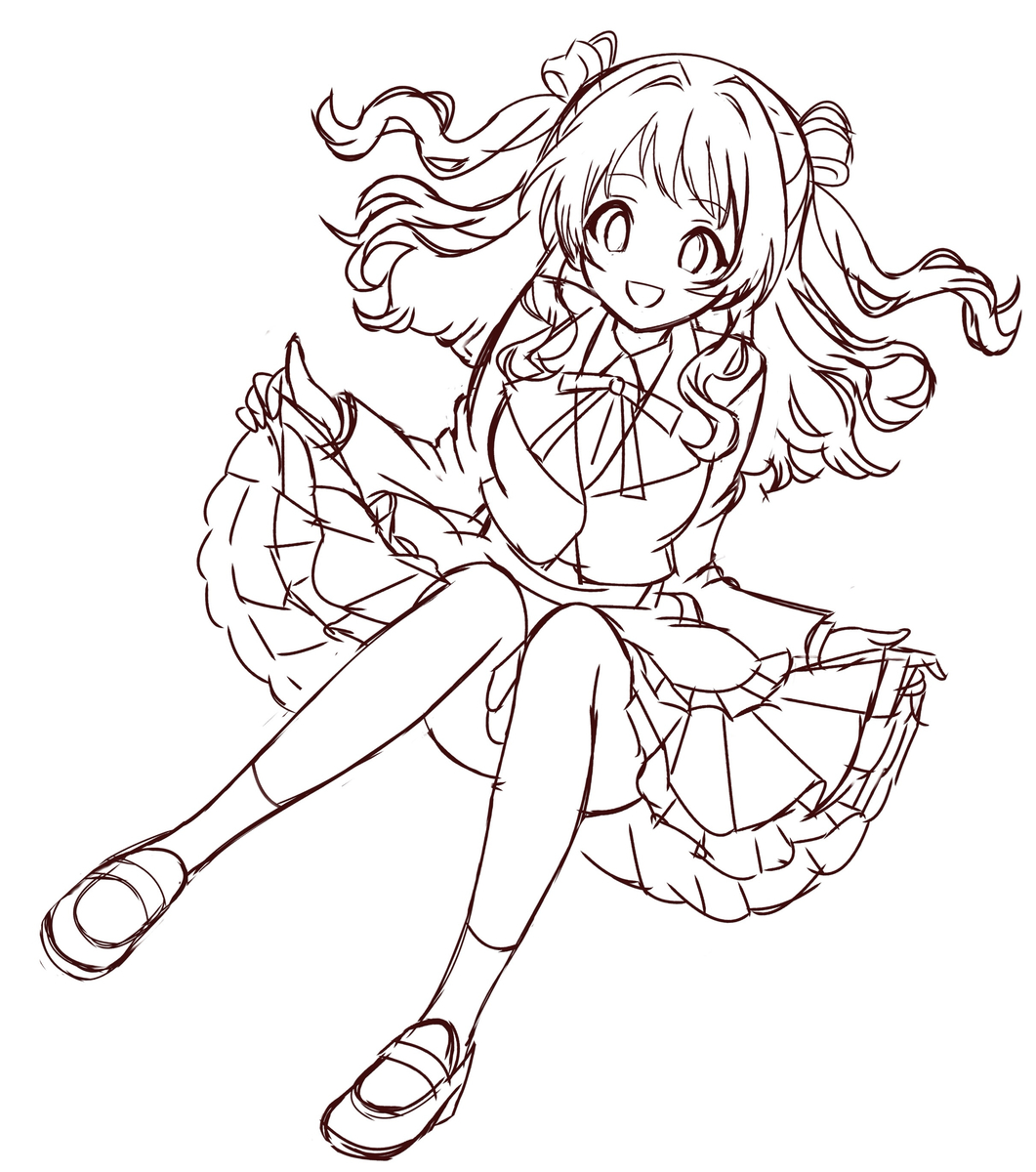 This is a pixiv picture whose title is バレンタイン用ラフ.