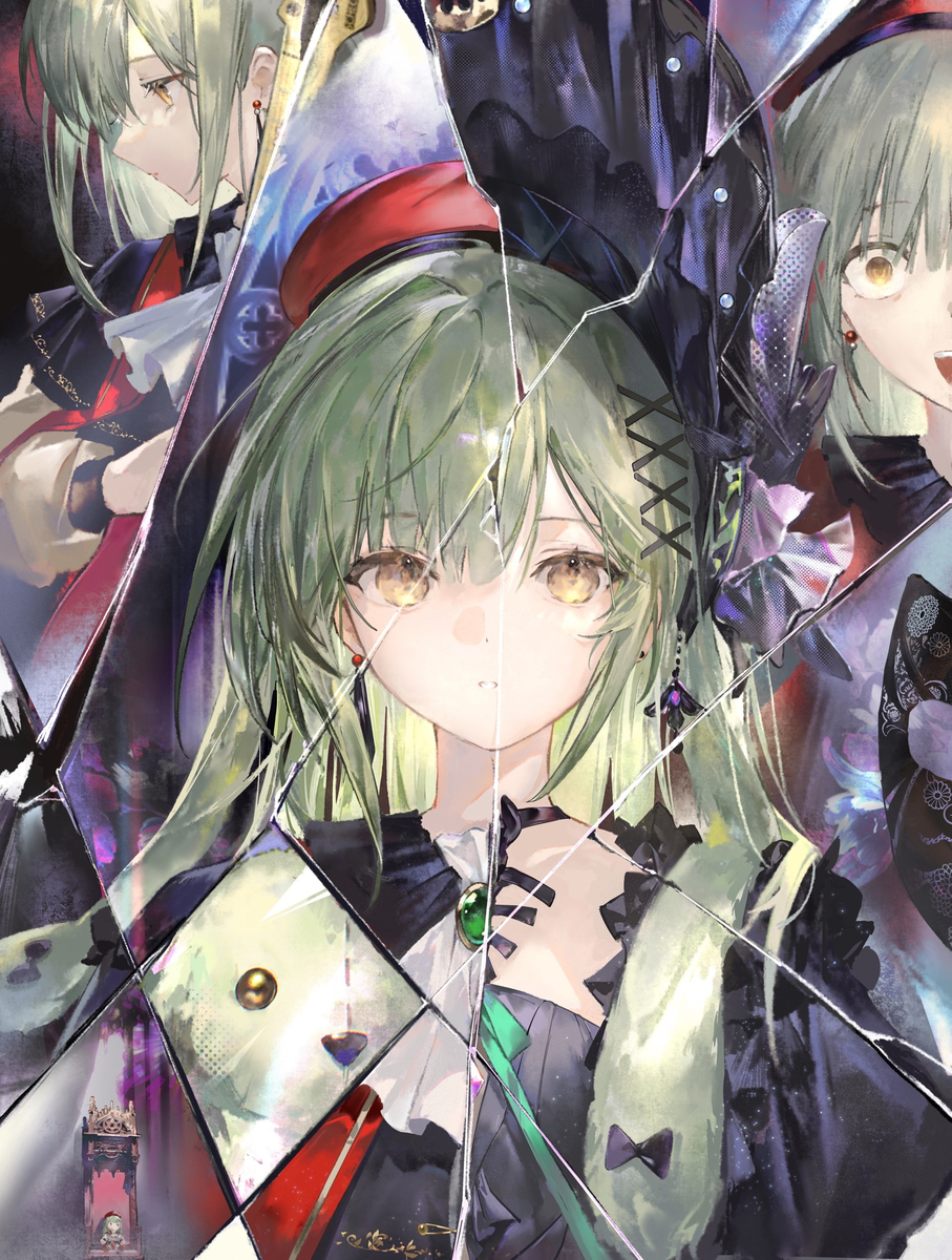 This is a pixiv picture whose title is 🥒.