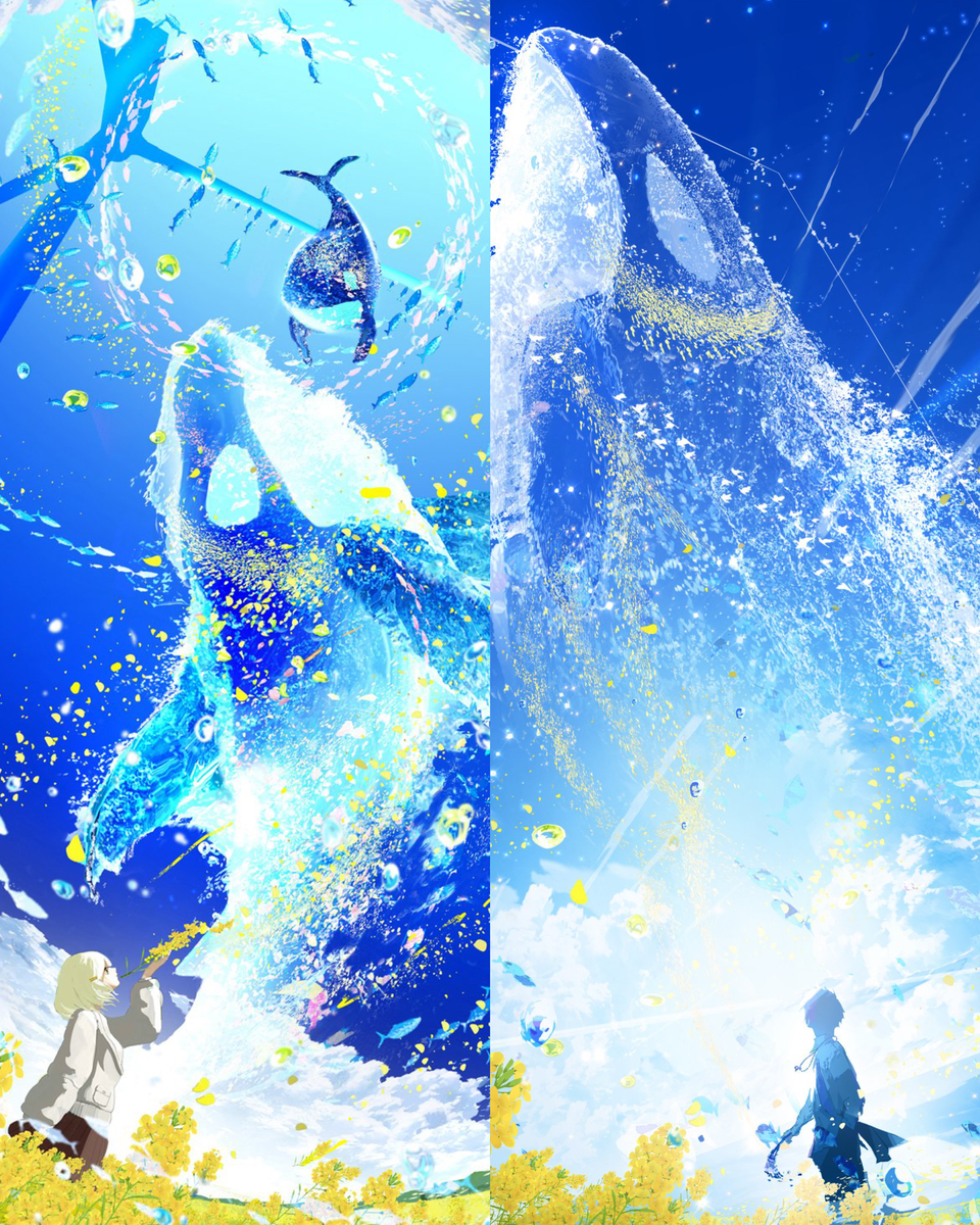 This is a pixiv picture whose title is 想いを乗せて 2月14日告白←　→3月14日返事.