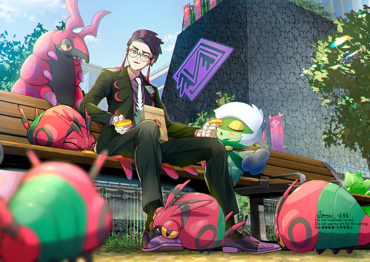 This is a pixiv picture whose title is ワイルドゾーン５で休憩中.