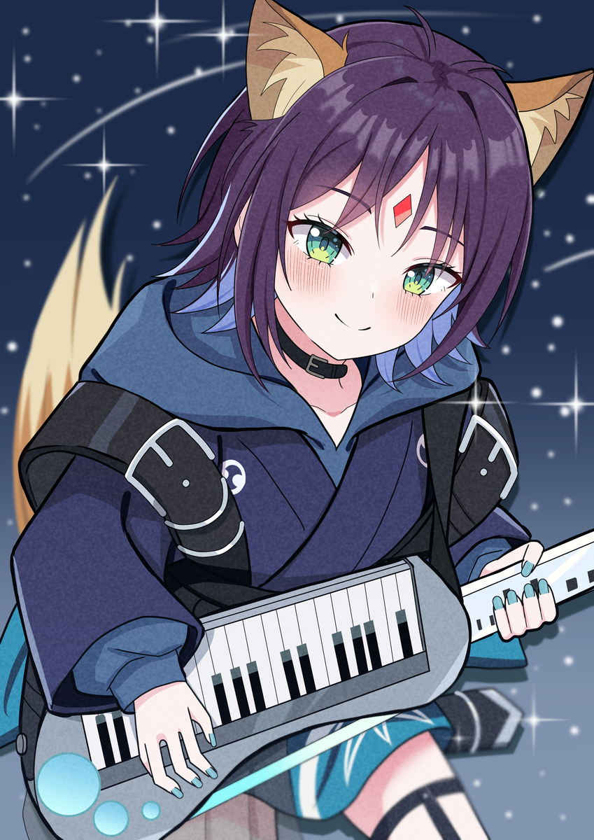 This is a pixiv picture whose title is 彩葉ちゃん🎸.