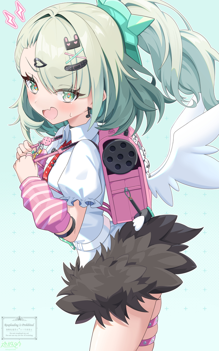 This is a pixiv picture whose title is 「ヤだっ！！」.