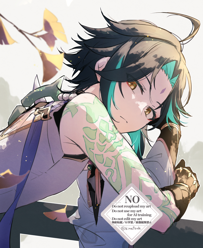 This is a pixiv picture whose title is 魈さん落書き.