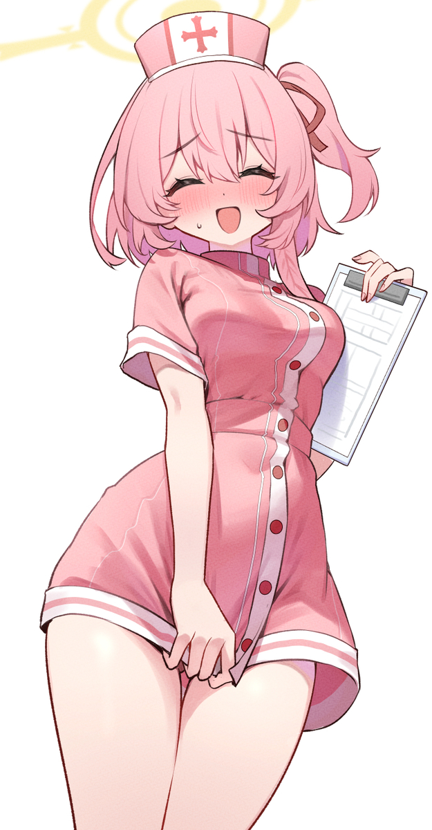 This is a pixiv picture whose title is スカート短すぎナースセリナ.