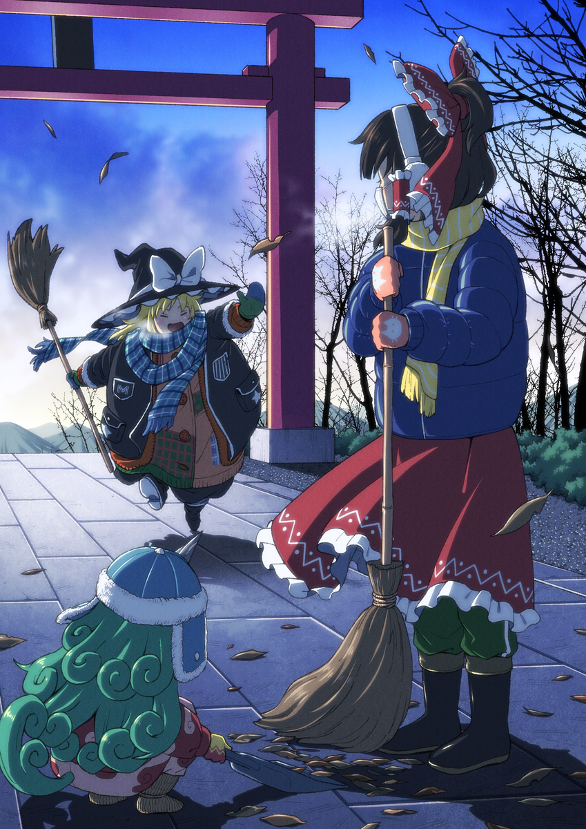 This is a pixiv picture whose title is 早朝.