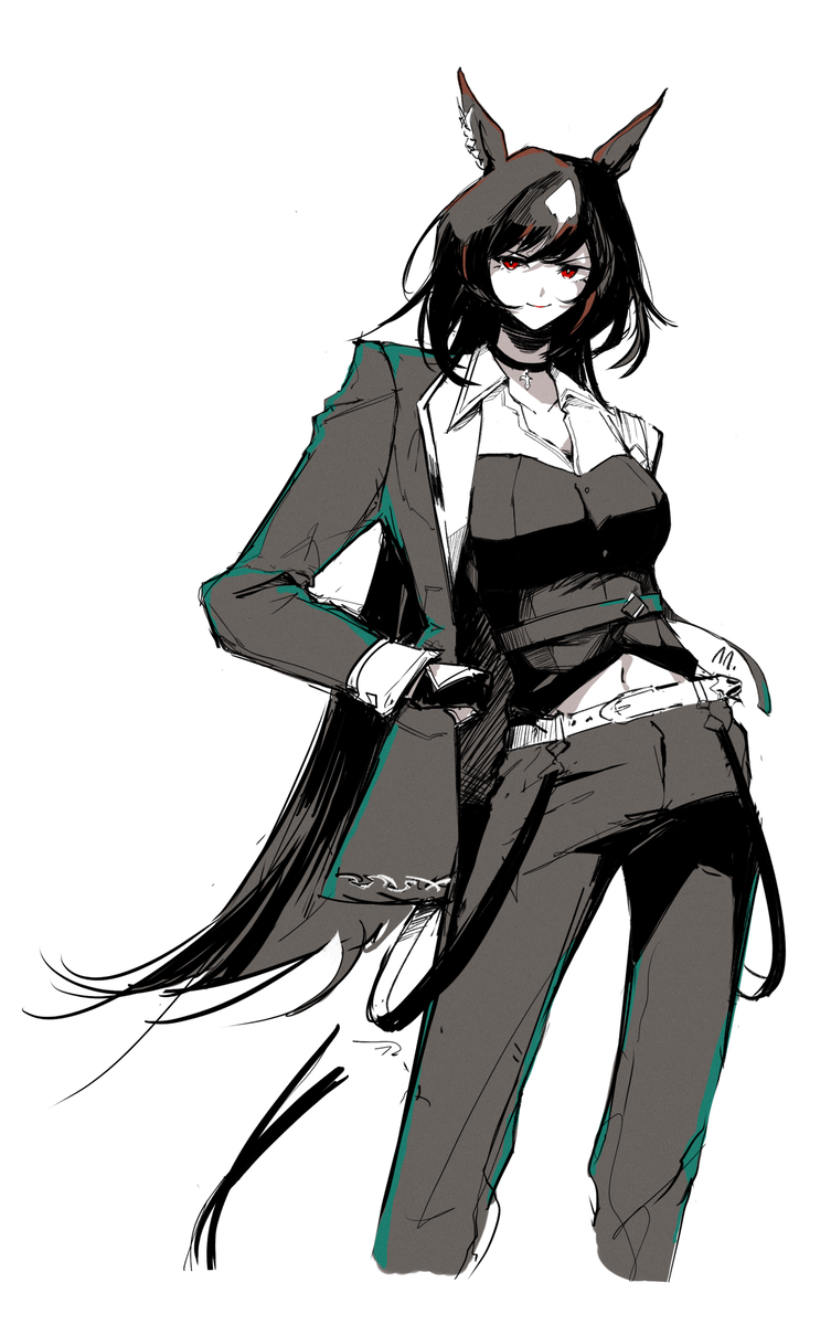This is a pixiv picture whose title is 新しい描き方を模索中.