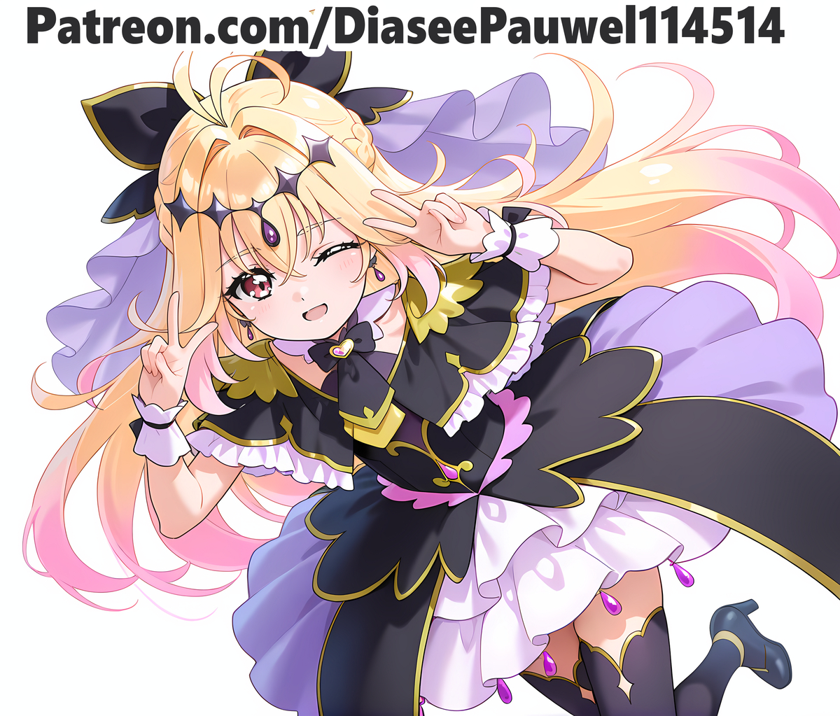 This is a pixiv picture whose title is Moria Luluka | 名探偵プリキュア.