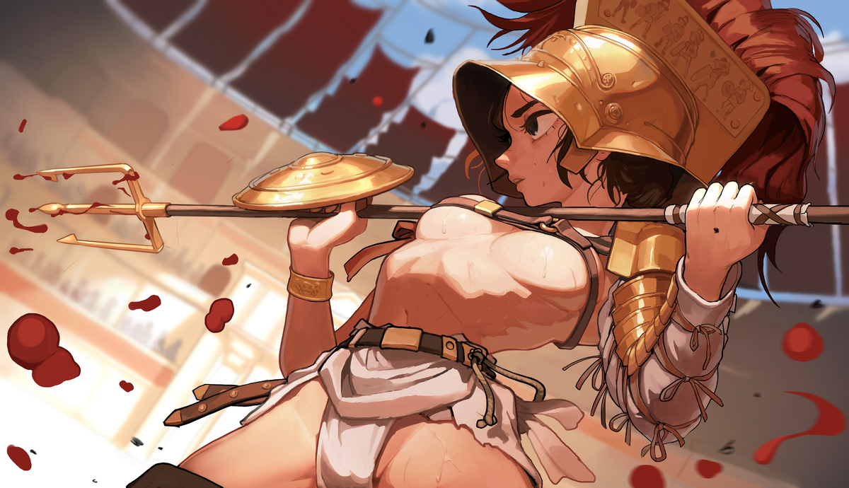 This is a pixiv picture whose title is 글래디아트릭스.