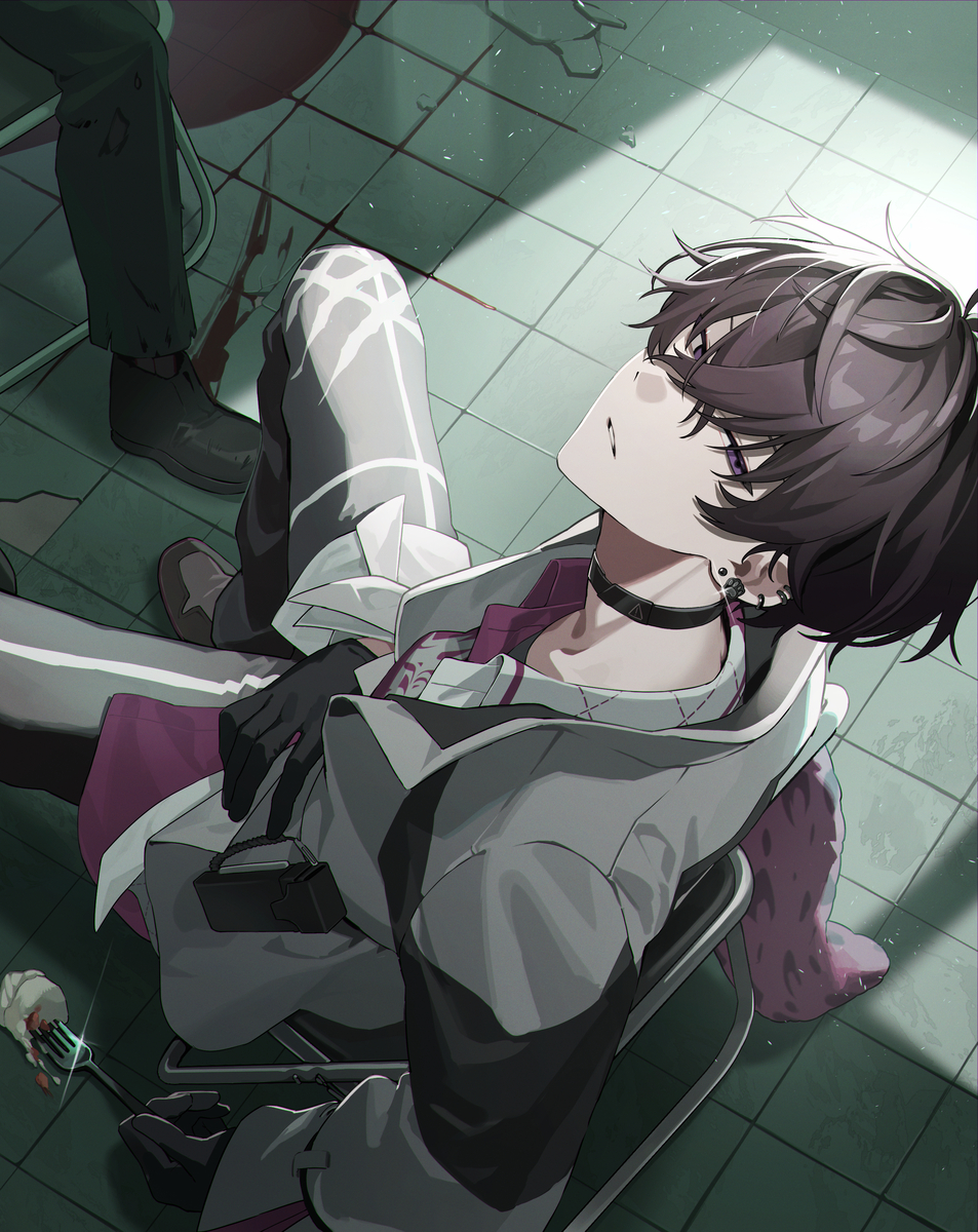 This is a pixiv picture whose title is 「　　　　　　」.