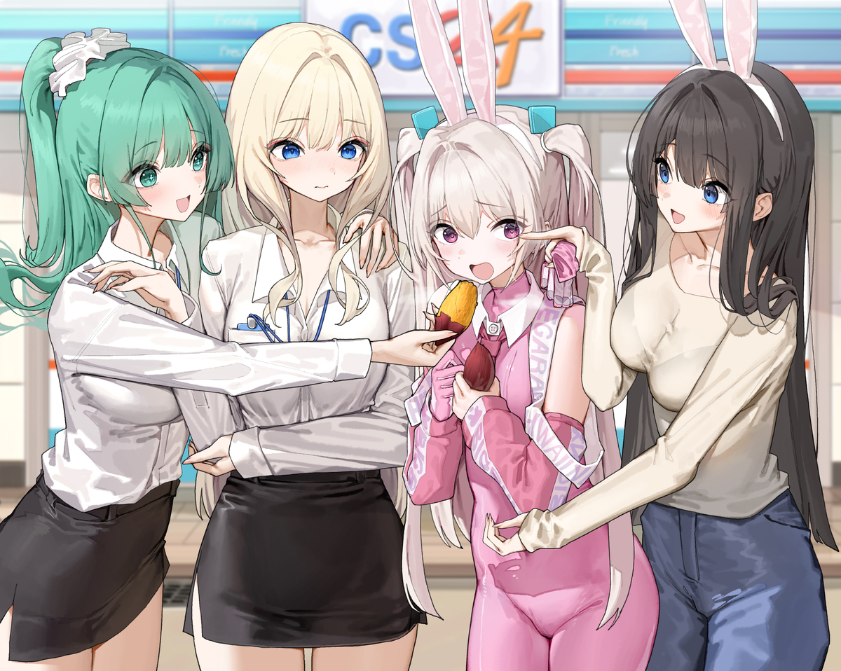 This is a pixiv picture whose title is うさぎ.