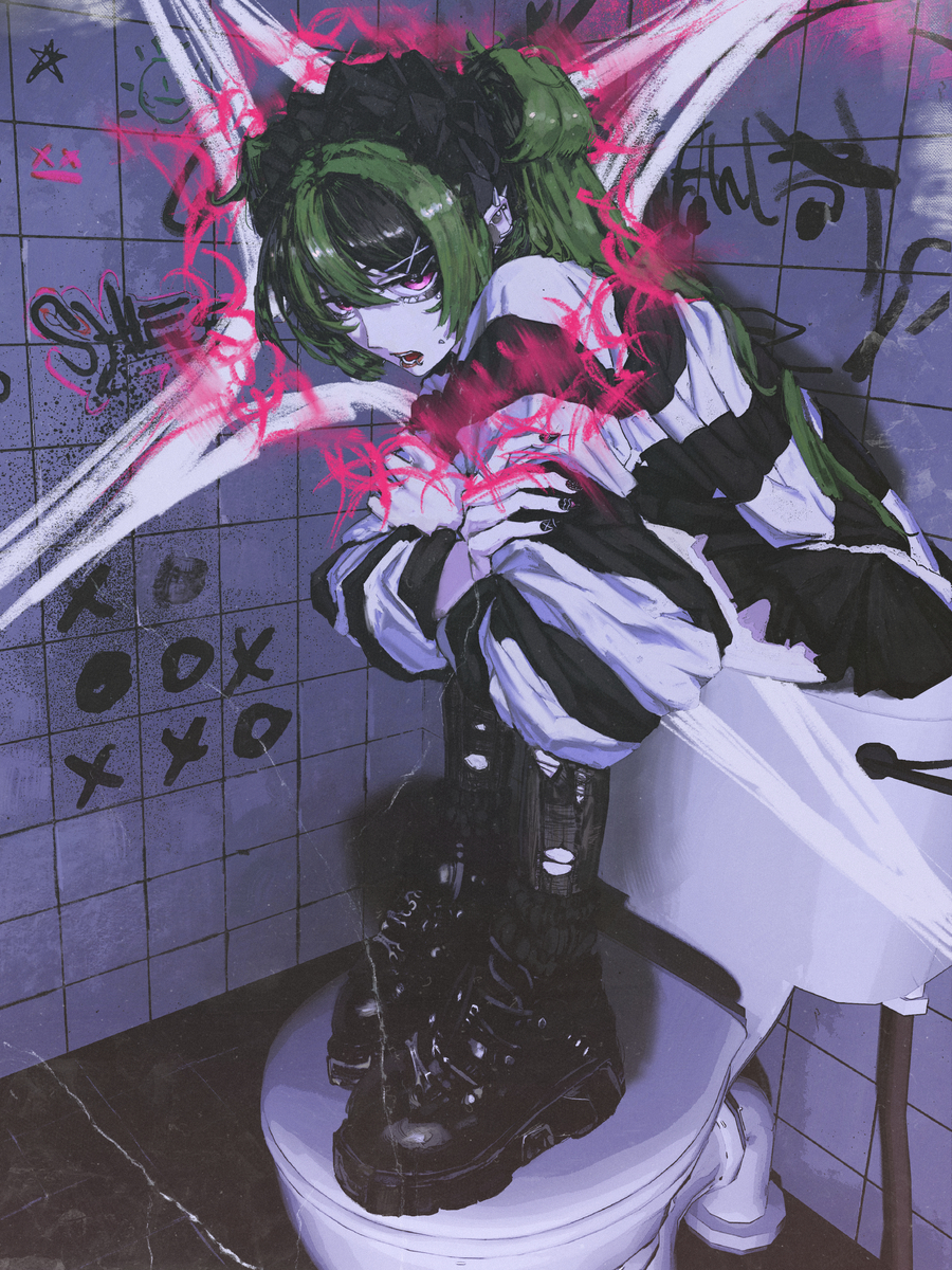 This is a pixiv picture whose title is 𓏴𓏴 𓊆ྀི💚🩷𓊇ྀི 𓏴𓏴.