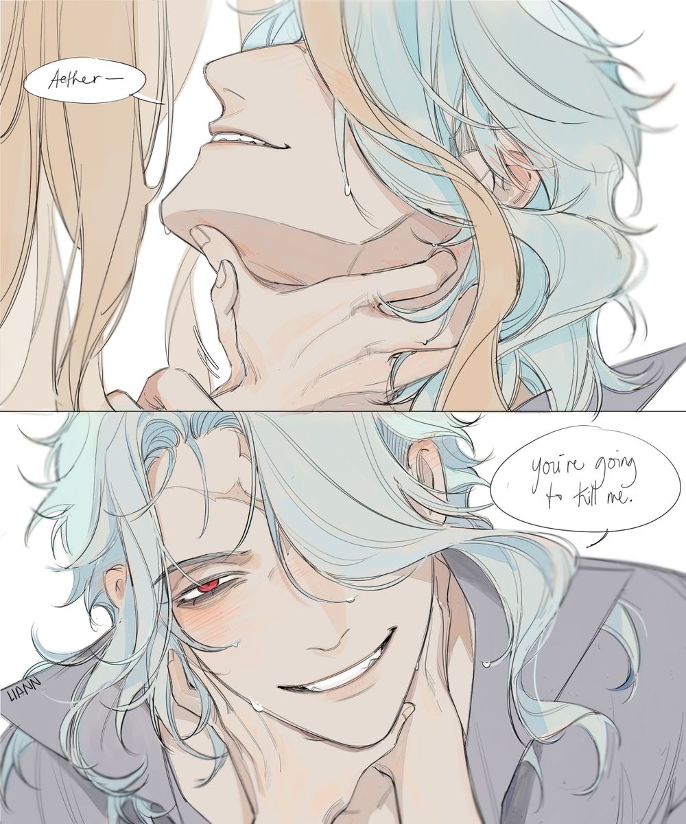 This is a pixiv picture whose title is Dottore/Aether.