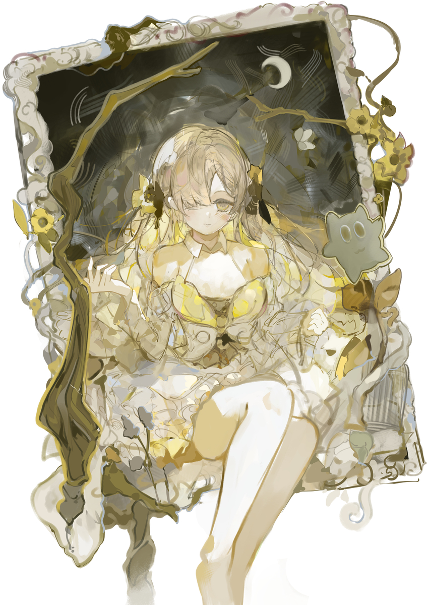 This is a pixiv picture whose title is 💛.