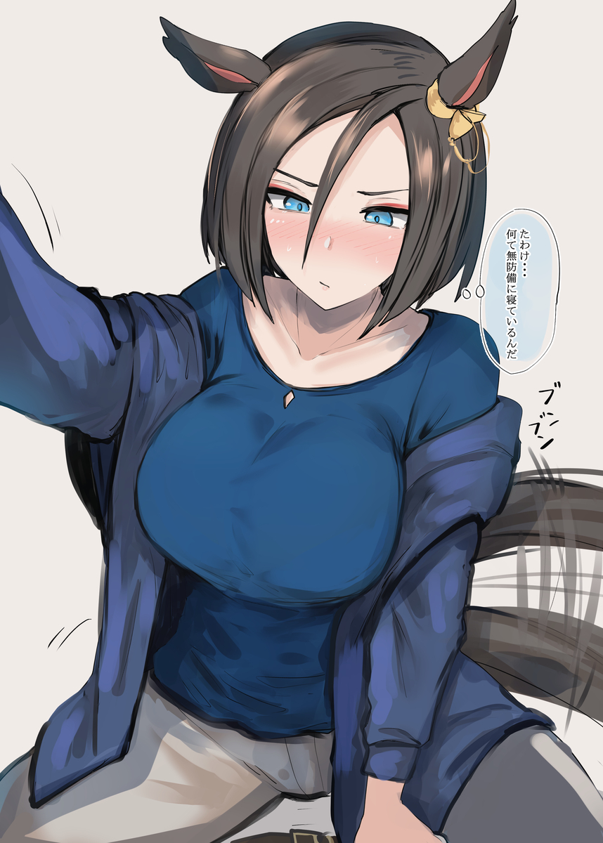 This is a pixiv picture whose title is たわけ.