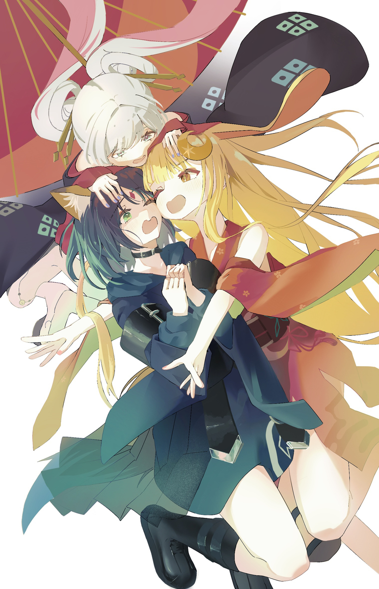 This is a pixiv picture whose title is 超ハッピーエンド！！.