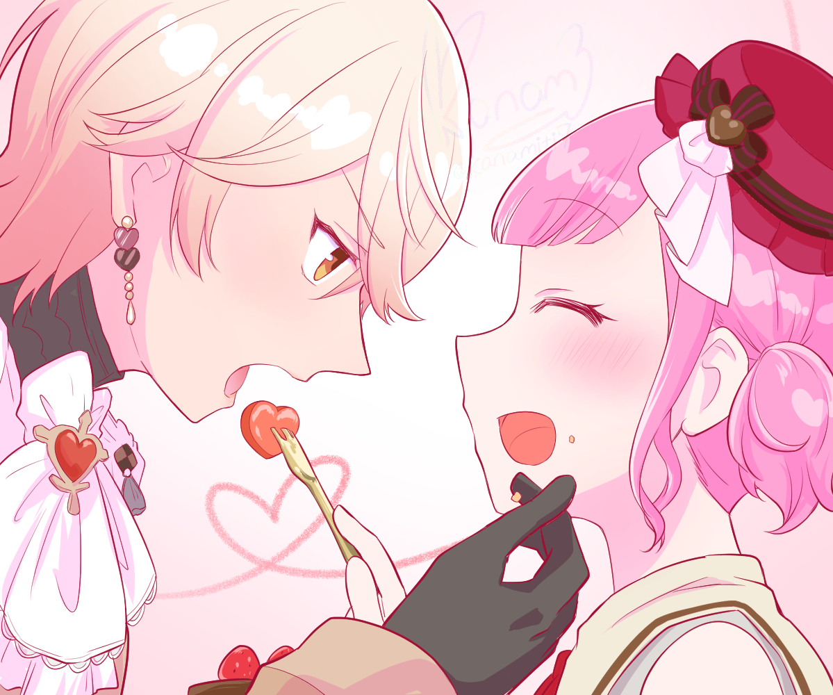 This is a pixiv picture whose title is バレンタインの二人.