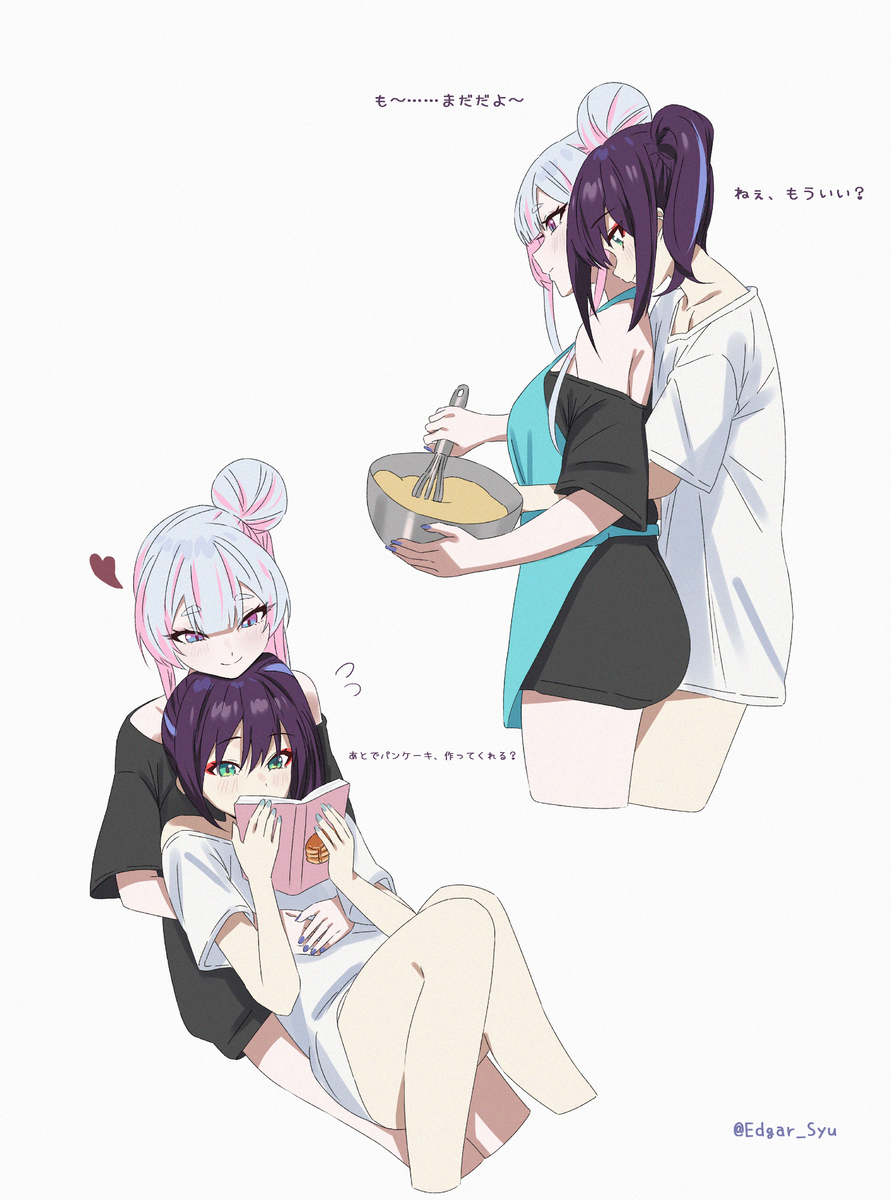 This is a pixiv picture whose title is 練習 (♡˙︶˙♡).