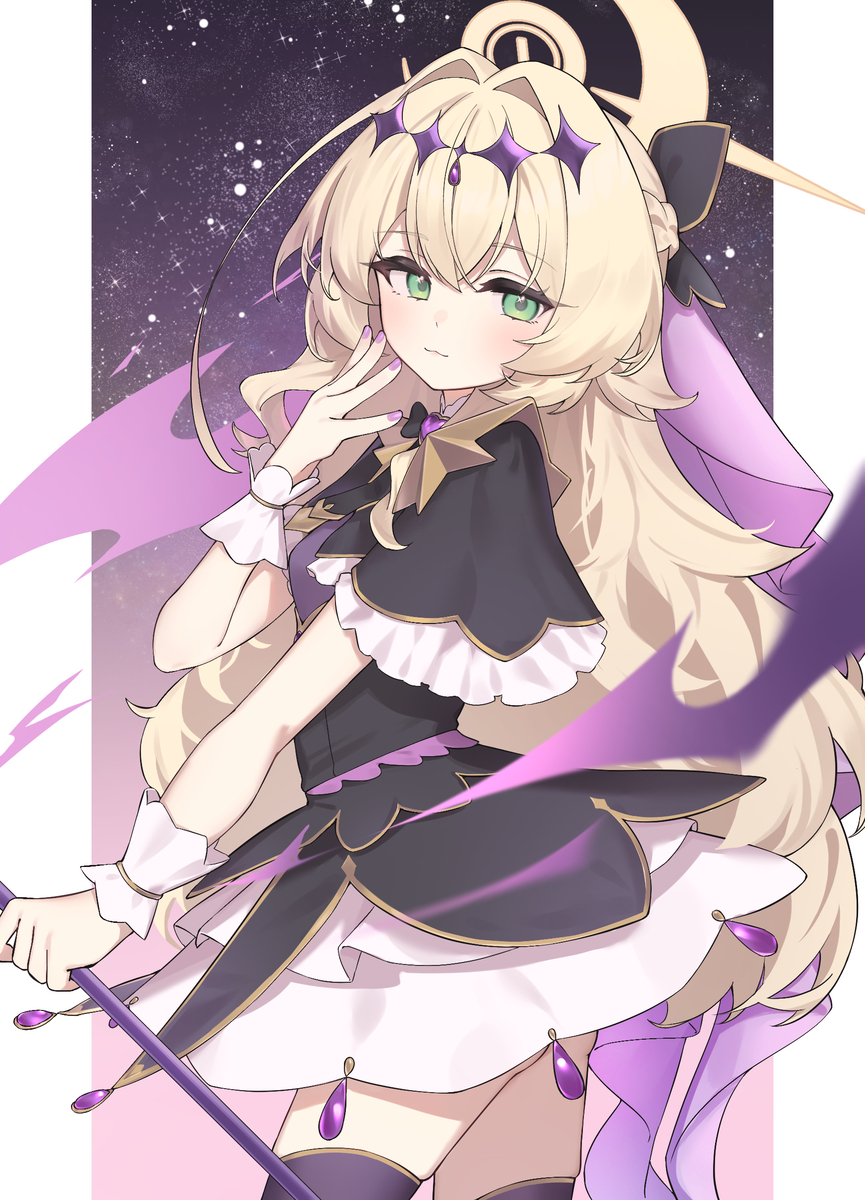 This is a pixiv picture whose title is 💜💛.