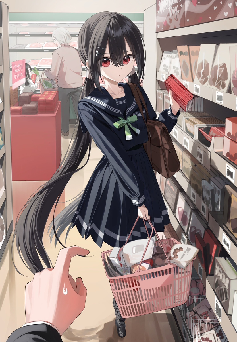 This is a pixiv picture whose title is 手作りチョコの.